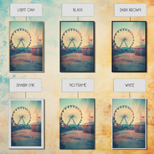 Carregar imagem no visualizador da galeria, Ferris Wheel, Theme Park, Carnival Rides, Canvas Print, Wall Hanging, Portrait Art, New Homeowner Gift, Modern Home Decor, Bookshelf Decor
