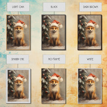 Carregar imagem no visualizador da galeria, Cute Christmas Red Fox - Farmhouse Christmas Decor - Fawn Dressed For Christmas - Xmas Decor - Christmas Wall Art- Holiday Decorations