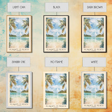 Load image into Gallery viewer, Alaçatı 11 Beach, Turkey Watercolor Beach Print, Vacation Gift, Turkey Wall Art, Beach Painting, Beach Decor, Beach Painting