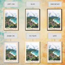 Load image into Gallery viewer, Anse St Jose, Seychelles Watercolor Beach Print, Vacation Gift, Seychelles Wall Art, Beach Painting, Beach Decor, Beach Painting