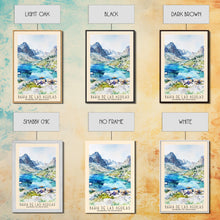 Carregar imagem no visualizador da galeria, Bahia de Las Aguilas, Dominican Republic Watercolor Beach Print, Vacation Gift, Dominican Republic Wall Art, Framed Canvas Print, Framed Beach Painting