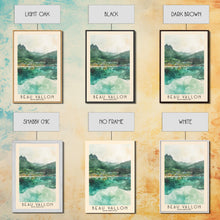 Load image into Gallery viewer, Beau Vallon, Seychelles Watercolor Beach Print, Vacation Gift, Seychelles Wall Art, Beach Painting, Beach Decor, Beach Painting