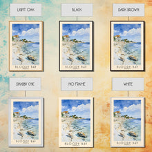 Load image into Gallery viewer, Bloody Bay, Jamaica Watercolor Beach Print, Vacation Gift, Jamaica Wall Art, Framed Canvas Print, Framed Beach Painting