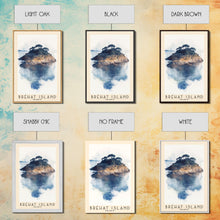 Load image into Gallery viewer, Bréhat Island, France Watercolor Beach Print, Vacation Gift, France Wall Art, Beach Painting, Beach Decor, Beach Painting