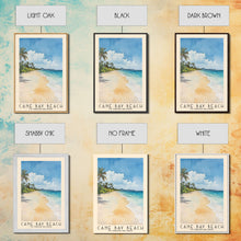 Load image into Gallery viewer, Cane Bay Beach, US Virgin islands Watercolor Beach Print, Vacation Gift, US Virgin islands Wall Art, Beach Painting, Beach Decor, Beach Painting