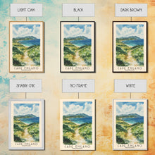 Load image into Gallery viewer, Cape Engano, Philippines Watercolor Beach Print, Vacation Gift, Philippines Wall Art, Beach Painting, Beach Decor, Beach Painting