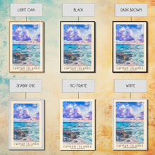 Load image into Gallery viewer, Cayman Islands, United Kingdom Watercolor Beach Print, Vacation Gift, United Kingdom Wall Art, Beach Painting, Beach Decor, Beach Painting