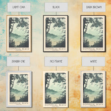 Load image into Gallery viewer, Dominical Beach, Costa Rica Watercolor Beach Print, Vacation Gift, Costa Rica Wall Art, Beach Painting, Beach Decor, Beach Painting