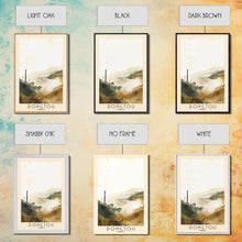 Load image into Gallery viewer, Dongtou, China Watercolor Print, Vacation Gift, China Wall Art, Beach Painting, Beach Decor, Large Wall Art, Wood Frame Art