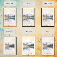 Load image into Gallery viewer, El Laucho, Chile Watercolor Print, Vacation Gift, Chile Wall Art, Beach Painting, Beach Decor, Large Wall Art, Wood Frame Art