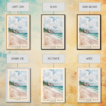Load image into Gallery viewer, Folkestone Beach, Barbados Watercolor Beach Print, Vacation Gift, Barbados Wall Art, Beach Painting, Beach Decor, Beach Painting