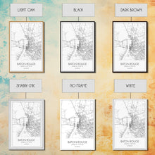 Load image into Gallery viewer, Baton Rouge Street Map, Louisiana Map, City Map Art, Modern Art, Wall Art, Canvas Print, Canvas Wall Art, Travel Gift, Home Wall Art