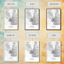 Load image into Gallery viewer, El Paso Street Map, Texas Map, City Map Art, Minimalist Art, Wall Art, Canvas Print, Living Room Wall Art, Travel Art Print, Gift For Dad