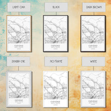 Carregar imagem no visualizador da galeria, Glendale Street Map, California Map, City Map Art, Minimalist Art, Wall Art, Canvas Print, Black And White Map, Gifts For Him, Travel Art