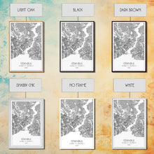 Load image into Gallery viewer, Istanbul Street Map, Turkey Map, City Map Art, Minimalist Art, Wall Art, Canvas Print, Travel Wall Art, Master Bedroom Décor, Gift For Her