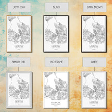 Load image into Gallery viewer, Norfolk Street Map, Virginia Map, City Map Art, Modern Art, Wall Art, Canvas Print, Bedroom Décor, College Student Gift, Travel Print