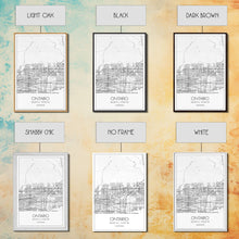 Load image into Gallery viewer, Ontario Street Map, California Map, City Map Art, Modern Art, Wall Art, Canvas Print, Bedroom Prints, Birthday Gift, Travel Wall Décor