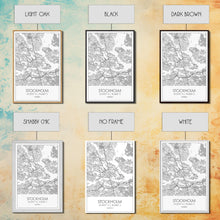 Load image into Gallery viewer, Stockholm Street Map, Sweden Map, Europe City Map Print, Modern Wall Art, Wall Art, Canvas Print, Dorm Room Décor, Wedding Gifts, Travel Art