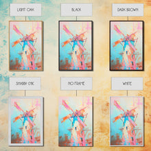 Carregar imagem no visualizador da galeria, Autumn Pastel Barn Scene with Soft Hues - Framed Canvas Print, Rustic Decor, Countryside Art for Living Room, Farmhouse Wall Art for Home