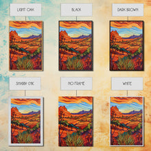 Carregar imagem no visualizador da galeria, Framed Canvas Print, Serene Desert Landscape with Rolling Hills, Beautiful Wall Art for Living Room or Bedroom Decor