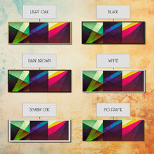 Carregar imagem no visualizador da galeria, Abstract Colorful Painting Bright Multicolor wall art Framed Abstract canvas Print Brush Strokes Abstract canvas art Living room wall art