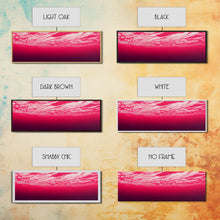 Load image into Gallery viewer, Beneath a pink ocean, cool abstract art fuchsia, Framed Canvas Print, Ready To Hang Wall Art, Framed Wall Art