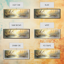 Load image into Gallery viewer, Beautiful Misty Landscape Wall Art Print, Foggy Lake, River, Trees, Wall Decor, Large Canvas Art Print, Panoramic, Wall Art, Canvas Print