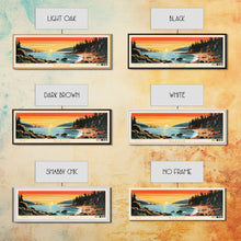 Carregar imagem no visualizador da galeria, Acadia National Park, Panoramic Maine Travel Art, National Park Print, Minimalist Travel Art, Midcentury Modern Style Landscape