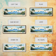 Load image into Gallery viewer, American Samoa National Park, Panoramic Samoa Travel Art, National Park Print, Minimalist Travel Art, Midcentury Modern Style Landscape