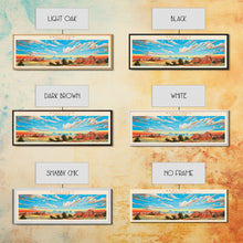 Carregar imagem no visualizador da galeria, Badlands National Park, Panoramic South Dakota Travel Art, National Park Print, Minimalist Travel Art, Midcentury Modern Style Landscape