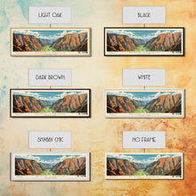 Load image into Gallery viewer, Black Canyon Of The Gunnison National Park, Panoramic Colorado Travel Art, National Park Print, Minimalist Travel Art, Midcentury Modern