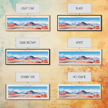 Load image into Gallery viewer, Death Valley National Park, Panoramic California Travel Art, National Park Print, Minimalist Travel Art, Midcentury Modern Style Landscape