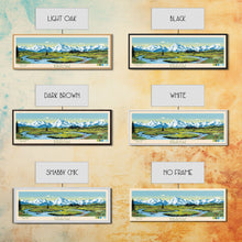 Load image into Gallery viewer, Denali National Park, Panoramic Alaska Travel Art, National Park Print, Minimalist Travel Art, Midcentury Modern Style Landscape