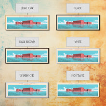 Load image into Gallery viewer, Dry Tortugas National Park, Panoramic Florida Travel Art, National Park Print, Minimalist Travel Art, Midcentury Modern Style Landscape