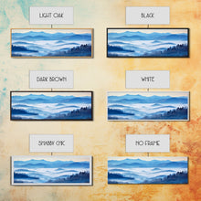 Load image into Gallery viewer, Blue Ridge Mountains Panoramic Wall Art, Bluebridge Mountains National Parkway, Beautiful Cabin Decor, Boho Photography Wall Art Print