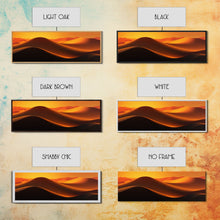 Load image into Gallery viewer, Asbtract Art Deco Style Sand Dunes, Framed Canvas Print, Living Room Decor, MCM Style Art, Midcentury Modern, Minimalist Art