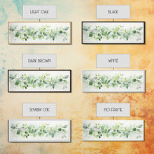 Load image into Gallery viewer, Botanical Art Print - Framed Canvas Print - Eucalyptus Art - Garden Print - Large Gallery Wrap Ready To Hang Wall Art, Optional Frame