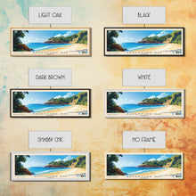 Carregar imagem no visualizador da galeria, Adventure Bay, Australia Panoramic Beach Print, Vacation Gift, Australia Wall Art, Framed Canvas Print, Framed Beach Painting