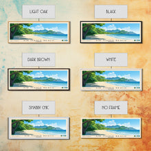 Carregar imagem no visualizador da galeria, Air Manis Beach, Indonesia Panoramic Beach Print, Vacation Gift, Indonesia Wall Art, Framed Canvas Print, Framed Beach Painting