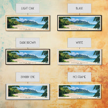Carregar imagem no visualizador da galeria, Akapa Beach, Cook Islands Panoramic Print, Vacation Gift, Cook Islands Wall Art, Beach Painting, Beach Decor, Beach Or Lakehouse Art