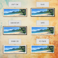 Load image into Gallery viewer, Anaoke Beach, Cook Islands Panoramic Beach Print, Vacation Gift, Cook Islands Wall Art, Beach Painting, Beach Decor, Beach Painting