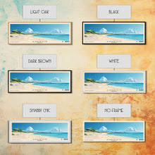 Load image into Gallery viewer, Andros, Bahamas Panoramic Beach Print, Vacation Gift, Bahamas Wall Art, Framed Canvas Print, Framed Beach Painting