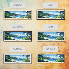 Load image into Gallery viewer, Anse Major, Seychelles Panoramic Beach Print, Vacation Gift, Seychelles Wall Art, Beach Painting, Beach Decor, Beach Painting