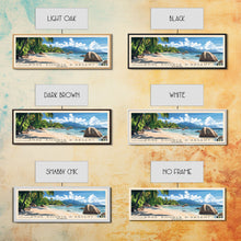 Load image into Gallery viewer, Anse Source d’Argent, Seychelles Panoramic Print, Vacation Gift, Seychelles Wall Art, Vacation Wall Art, Vacatation Memories, Beach Decor, Beach Or Lakehouse Art