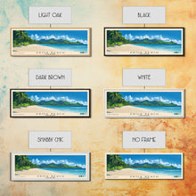 Load image into Gallery viewer, Aroa Beach, Cook Islands Panoramic Beach Print, Vacation Gift, Cook Islands Wall Art, Beach Painting, Beach Decor, Beach Painting