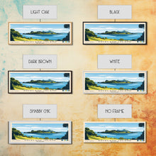 Load image into Gallery viewer, Auckland Island, New Zealand Panoramic Beach Print, Vacation Gift, New Zealand Wall Art, Beach Painting, Beach Decor, Beach Painting