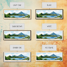 Load image into Gallery viewer, Banda Islands, Indonesia Panoramic Beach Print, Vacation Gift, Indonesia Wall Art, Framed Canvas Print, Framed Beach Painting