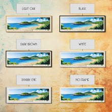 Load image into Gallery viewer, Bartholomew Island, Galapagos, Ecuador Panoramic Beach Print, Vacation Gift, Galapagos, Ecuador Wall Art, Framed Canvas Print, Framed Beach Painting