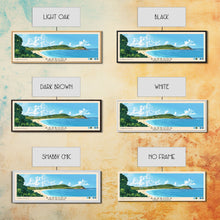Load image into Gallery viewer, Barbuda, Antigua and Barbuda Panoramic Beach Print, Vacation Gift, Antigua and Barbuda Wall Art, Beach Painting, Beach Decor, Beach Painting