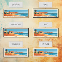 Load image into Gallery viewer, Beaches of Isla de Providencia, Colombia Panoramic Print, Vacation Gift, Colombia Wall Art, Beach Painting, Beach Decor, Large Wall Art, Wood Frame Art